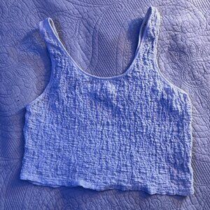 cropped white tank top